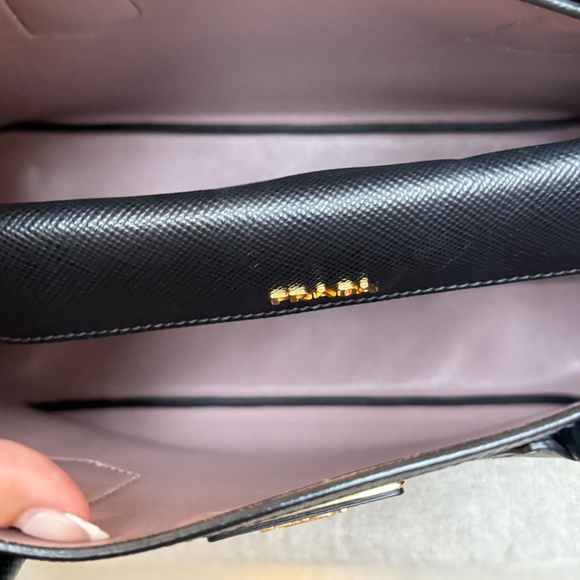 Prada Saffiano Cuir Medium Double Bag Black - Picture 11 of 11